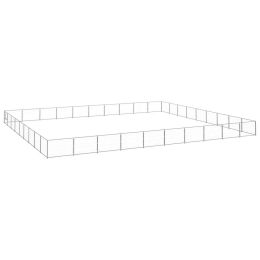 Dog Kennel Silver 968.8 ft�� Steel