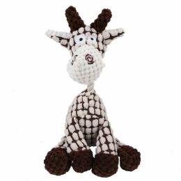 Squeaky Dog Toys Pack For Puppy, Cute Soft Durable Stuffed Animal Plush Dog Chew Toys With Squeakers For Teeth Cleaning, For Small Medium Dogs (Color: White)